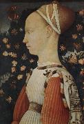 Antonio Pisanello A portrait of a young princess Sweden oil painting artist